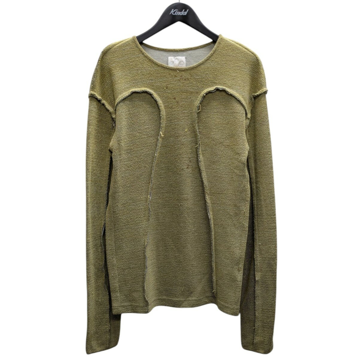 【中古】NUTEMPERORタオル地スウェット 黄緑 サイズ：2【価格見直し】