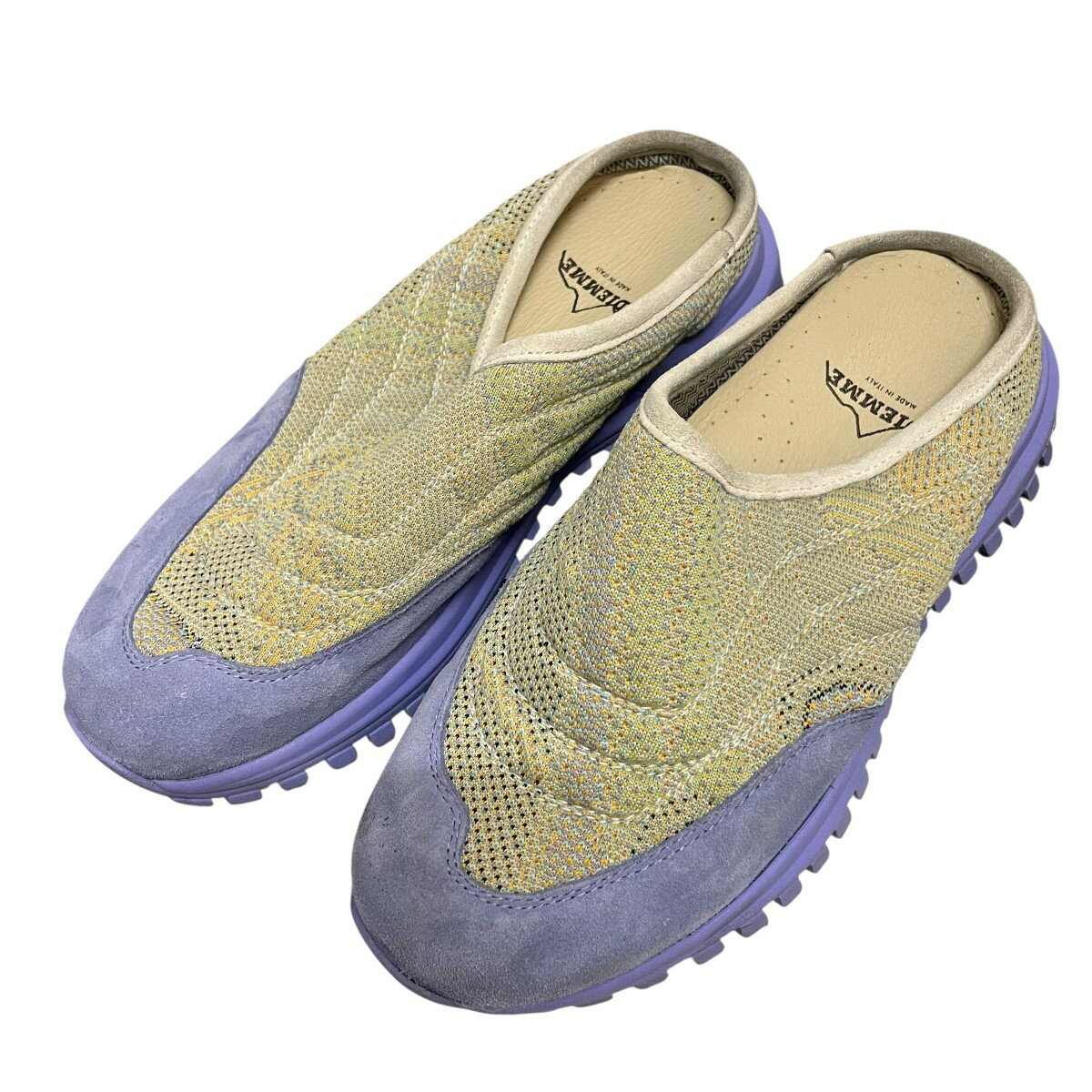 【中古】DIEMMEBYBORRE Maggiore Mule サンダル ベージュ×パープル サイズ：40【価格見直し】