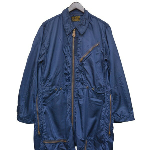 【中古】VINTAGE 1950年代 USAF K-2A flight suit オールインワン つなぎ オーバーオール MIL-S-6265 ネイビー サイズ...