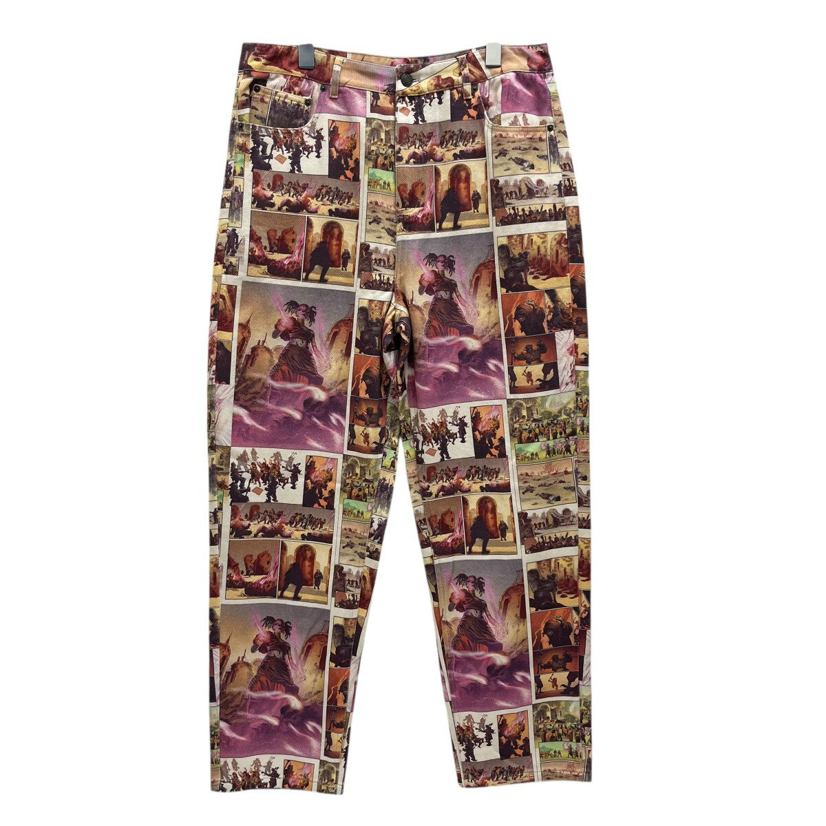 【中古】DAILY PAPER　JARZEB COMIC 総柄パンツ 2021077 ピンク×アイボリー サイズ：M 【251025】（デ..