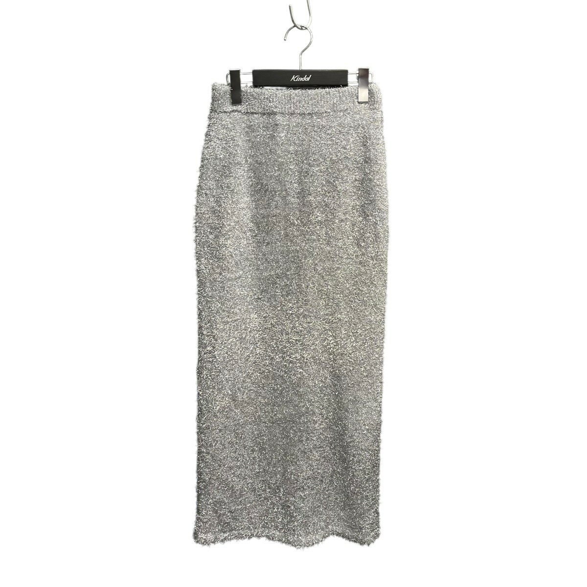 【中古】Sea Room Lynn　GlitterシャギーStraightスカート ロングスカート 124415195 シルバー サイズ：S 【261025】（シールームリン）