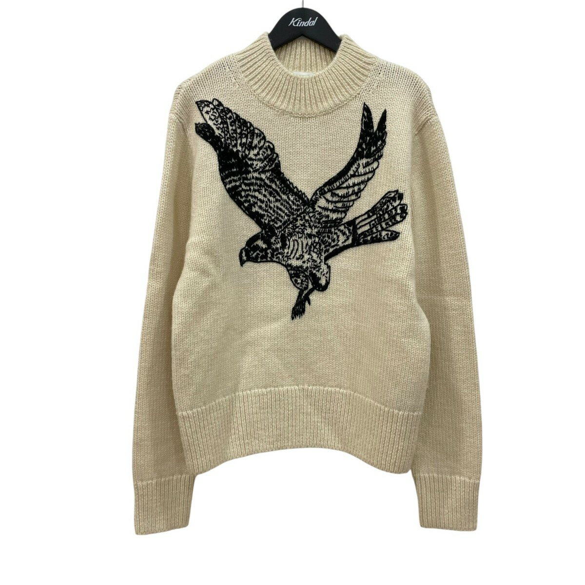 【中古】DRIES VAN NOTEN　刺繍ハイネックニットプルオーバー ホワイト サイズ：Large 【271025】（ドリスヴァンノッテン）(4)