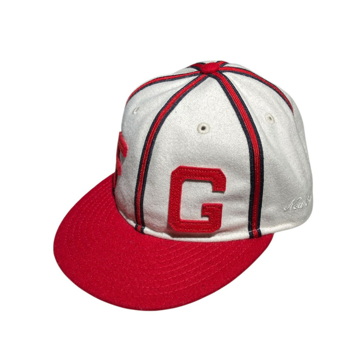 【中古】FEAR OF GOD×NEWERA9FIFTY ストラップバック FEAR OF GOD カンザスシティ・モナークス キャップ レッド×ホワイト