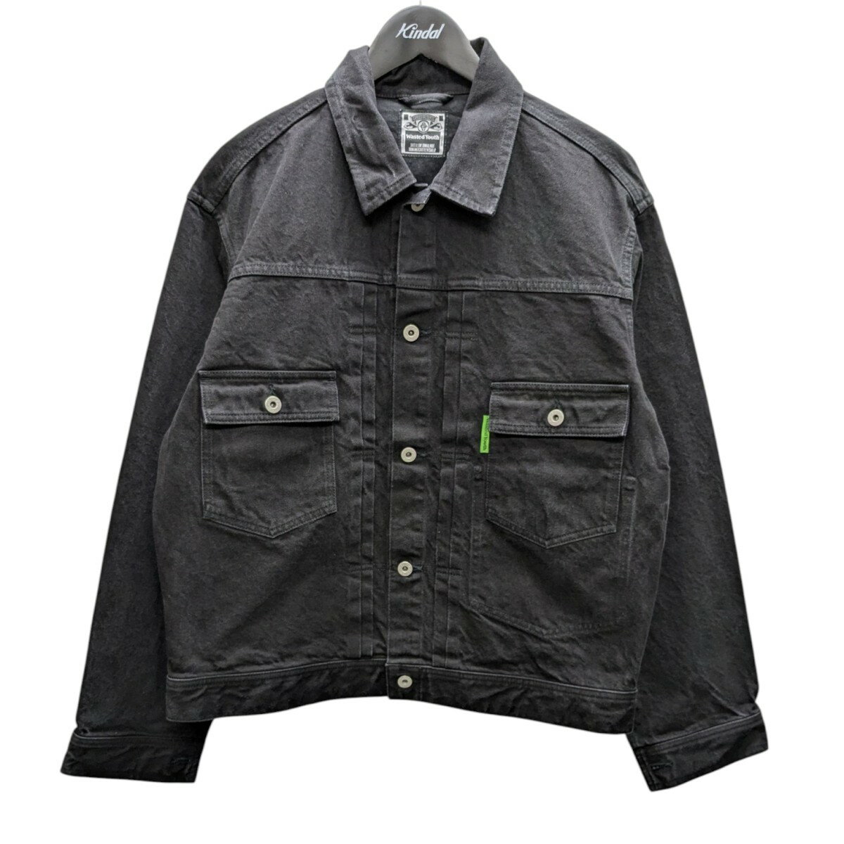 【中古】Wasted Youth　デニムジャケット ブラック サイズ：XL 【310126】（ウェイステッドユース）