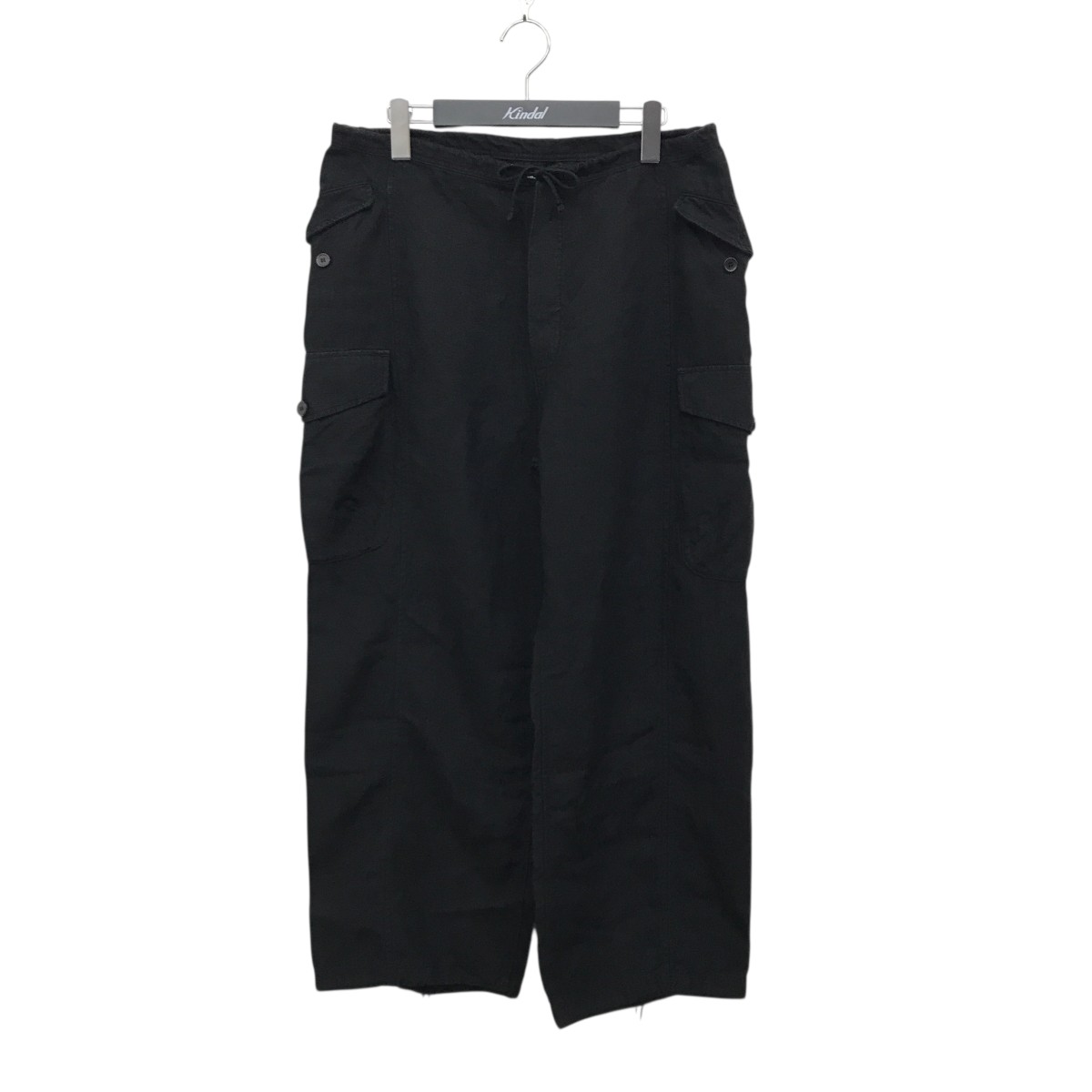 【中古】REDDISH BROWN　LINEN CARGO TROUSERS パンツ ブラック サイズ：S 【281025】（レディッシュ・ブラウン）