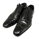 【中古】DSQUARED2 レザーシューズ ブラック サイズ:41 【291025】(ディースクエアード)