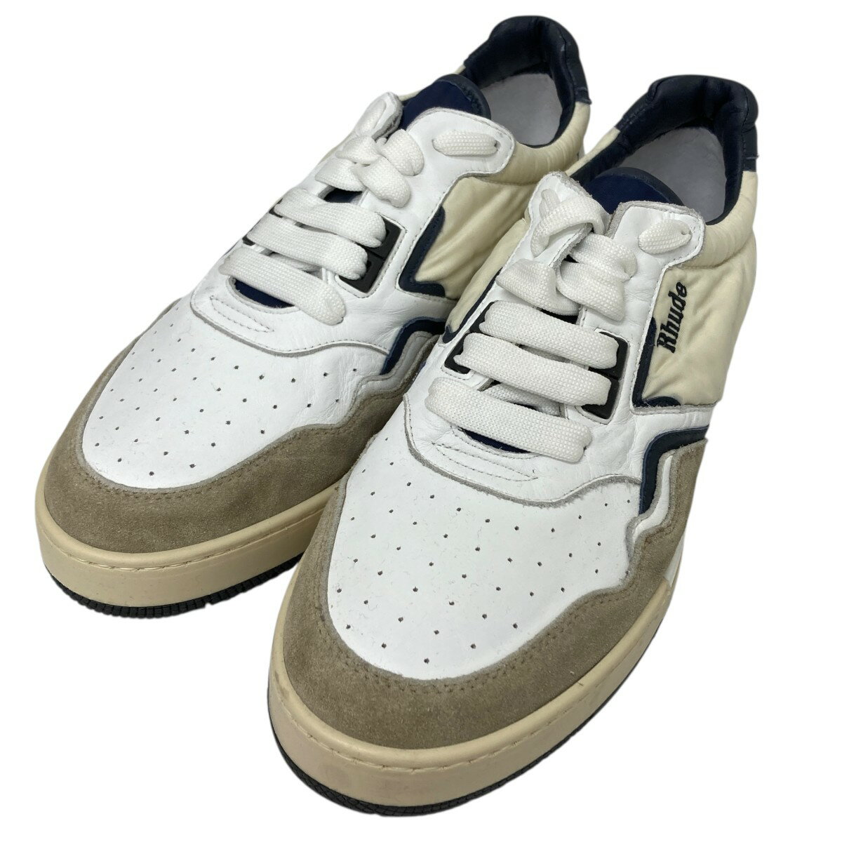 【中古】RHUDE　RACING SNEAKER ローカットスニーカー ベージュ サイズ：9(27cm) 【301025】（ルード）