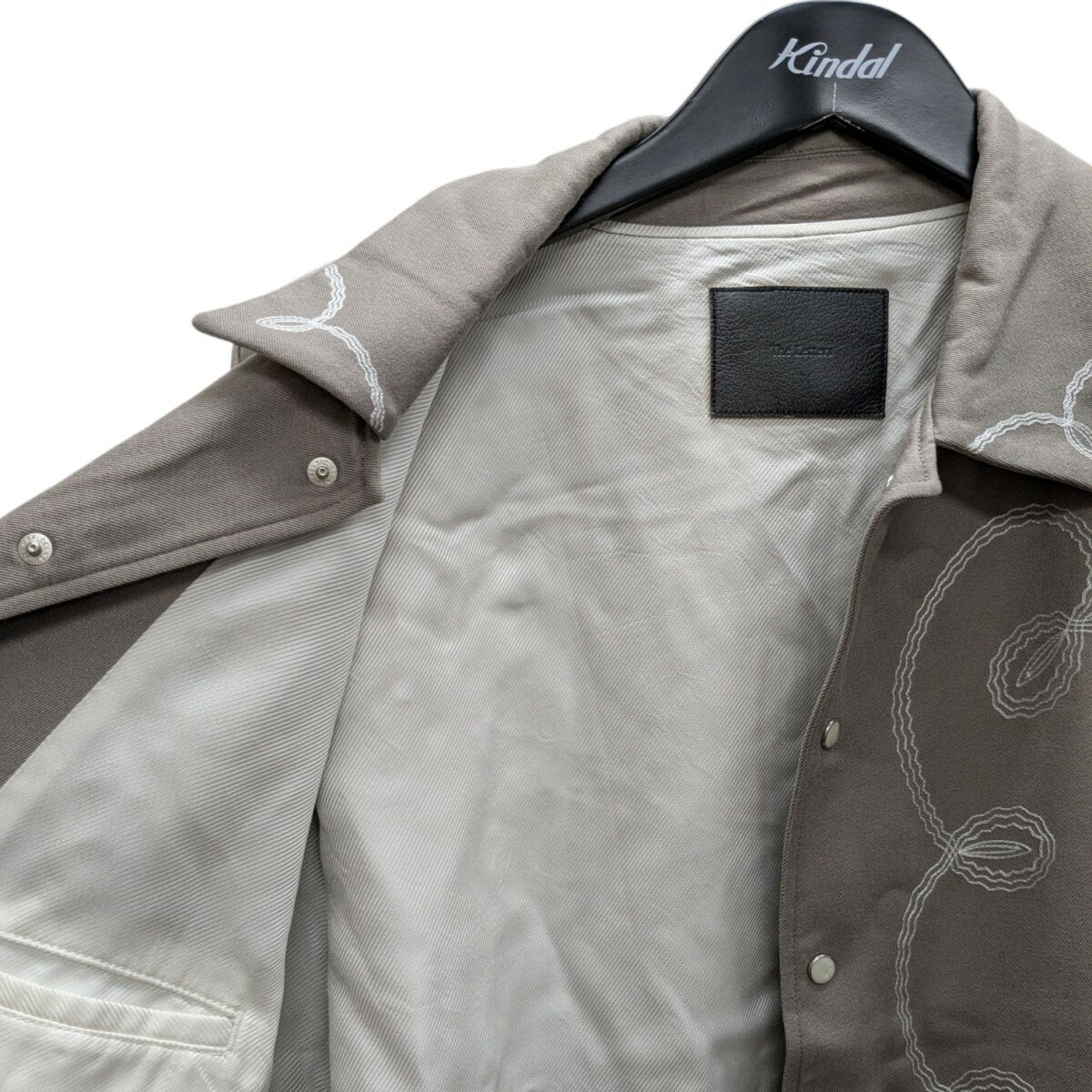 【中古】The Letters　BOLERO EMBROIDERY JACKET ウエスタンジャケット グレー サイズ：L 【311025】（ザレターズ）