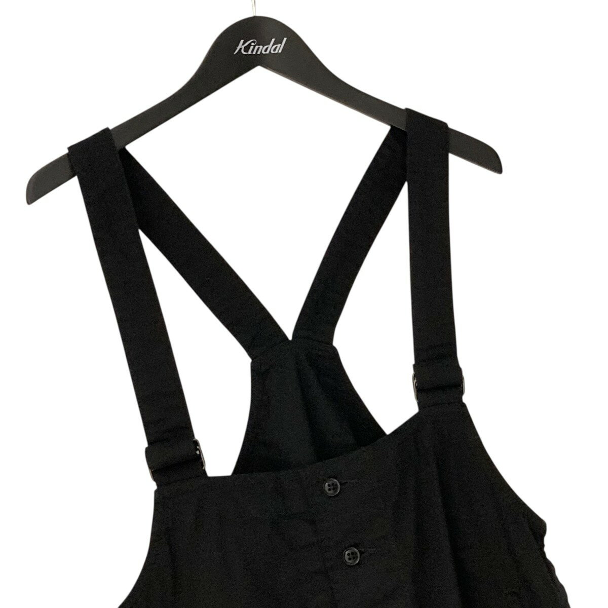 【中古】BLACK Scandal Yohji Yamamoto　25SS OXFORD WORK OVERALL オーバーオール HP-D99-041 ブラック サイズ：1 【311025】（ブラックスキャンダルヨウジヤマモト）