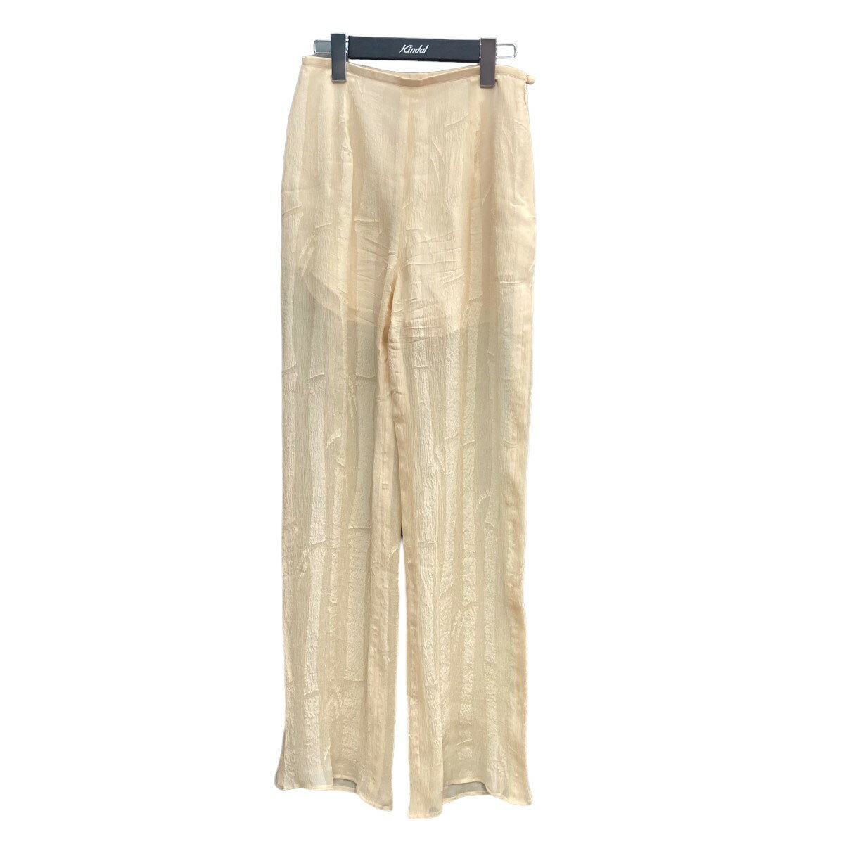 šmame kurogouchiBamboo Motif Willow Jacquaed SHEER Trousers 륯㥫ɥѥ MM...