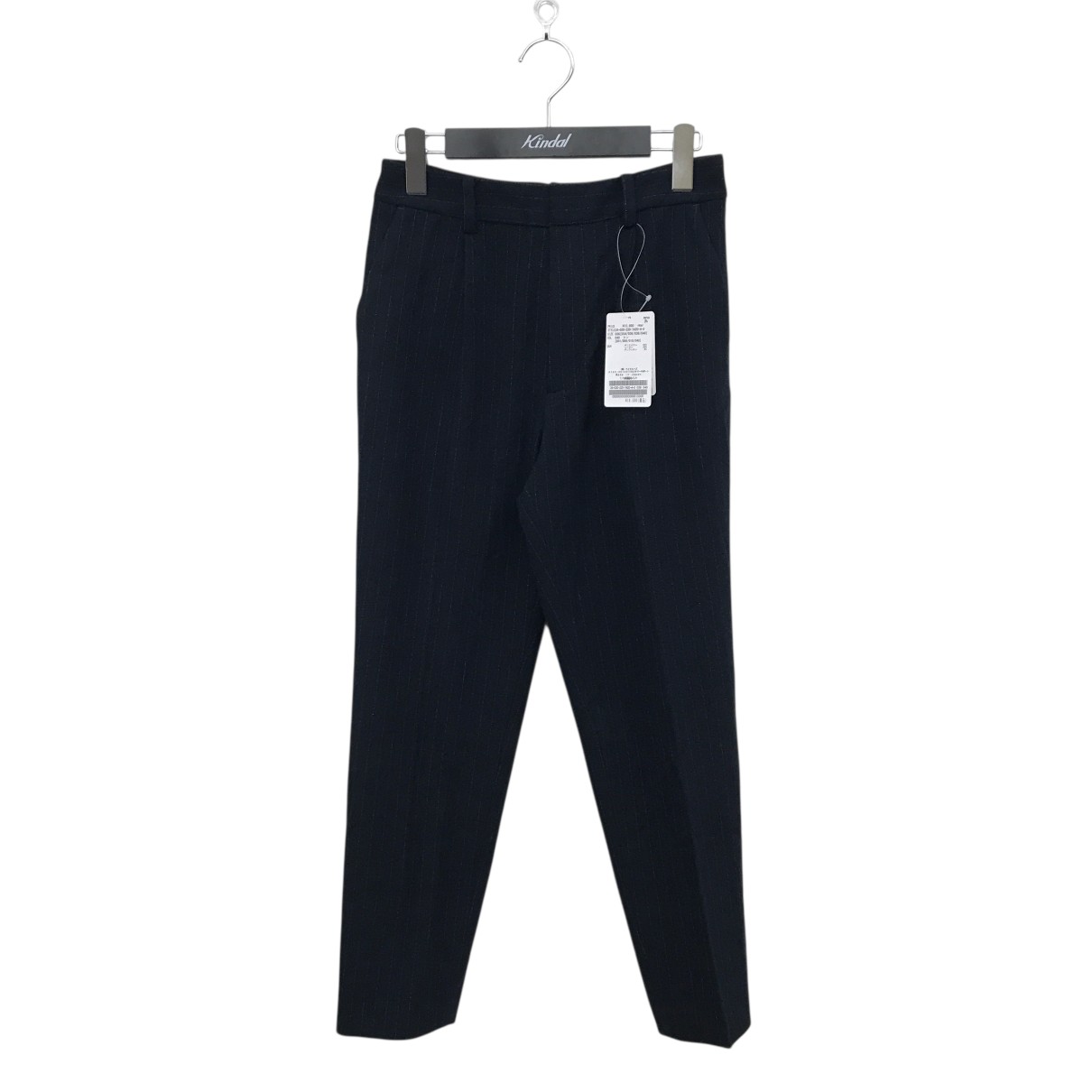 【中古】FRAMeWORK　ストライプ スラックス 24-030-220-7240-40 ネイビー サイズ：36 【011125】（フレ..