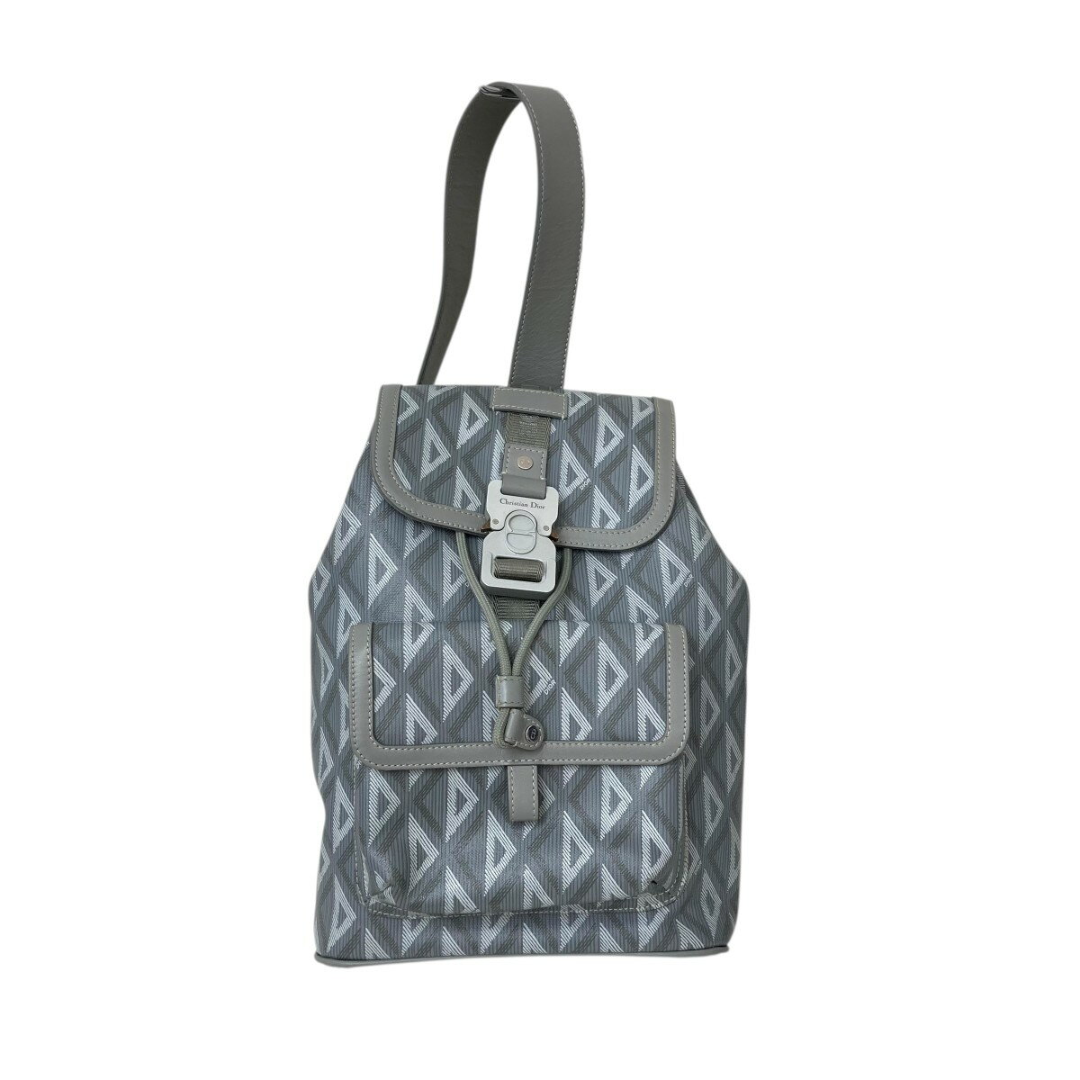【中古】DIOR　Hit the Road Sling Bag CD Diamond ショルダーバッグ グレー 【011125】（ディオール）