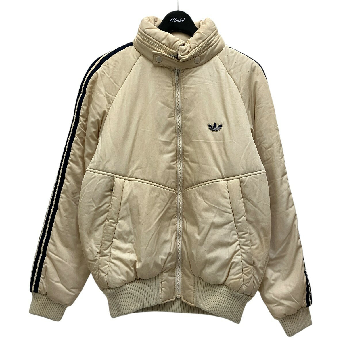 【中古】adidas 70s Vintage 中綿ジャケット ベージュ サイズ：O 【021125】（アディダス）