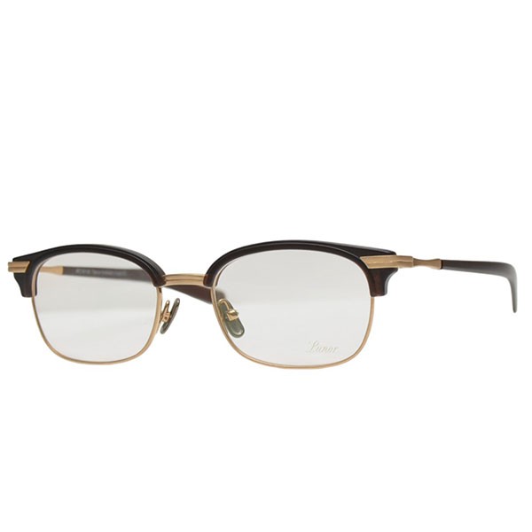 【中古】Lunor　C1 Mod 01　伊達眼鏡　ダテメガネ ブラウン×クリアレンズ サイズ：49□18-145 【011125..