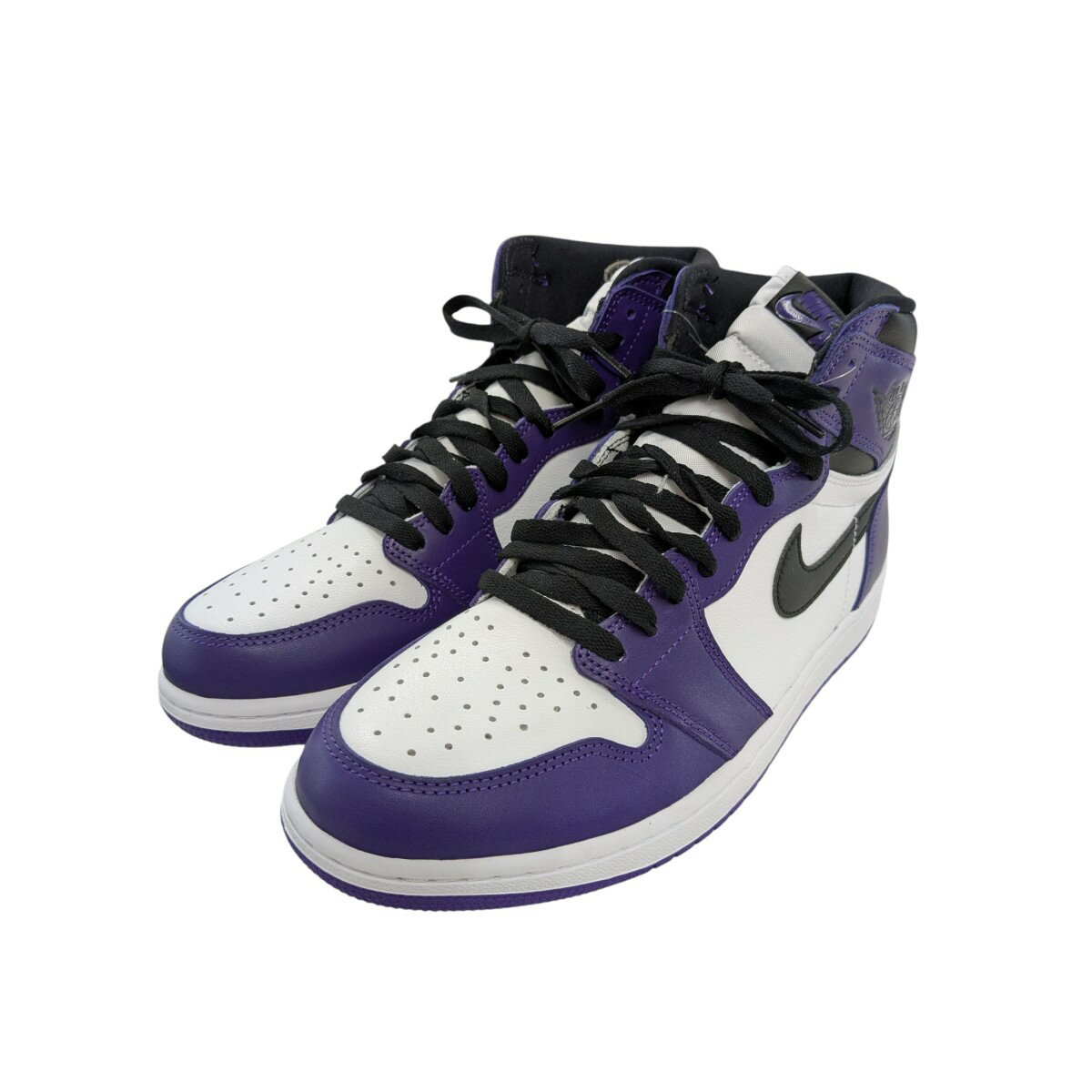 【中古】NIKE AIR JORDAN1 RETRO HIGH OG ハイカットスニーカー 555088-500 コートパープル×ブラック×ホワイト サイズ:2...