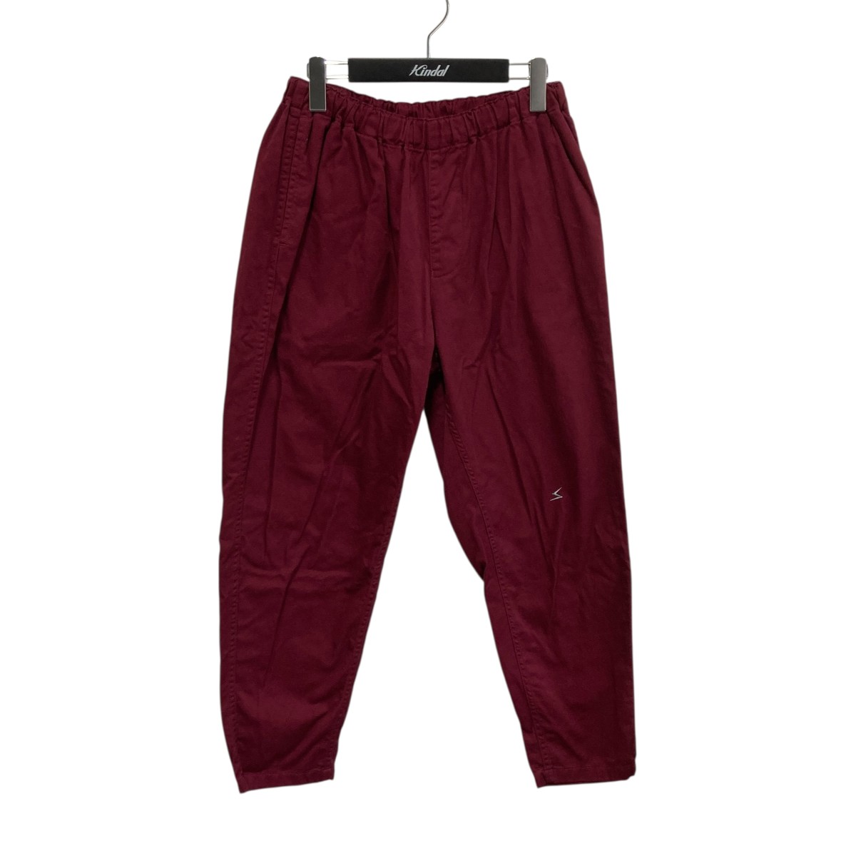 【中古】UNDERCOVERサンダー刺繍Coカツラギ イージーパンツ UC1E8501 ボルドー サイズ：1【価格見直し】
