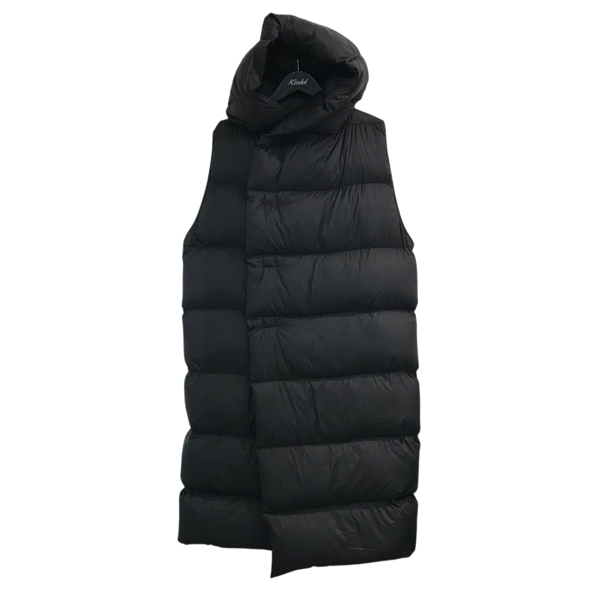 【中古】RICK OWENS　「HOODED LINER」 ダウンベスト RU02B2999 ブラック サイズ：46 【031125】（リッ..