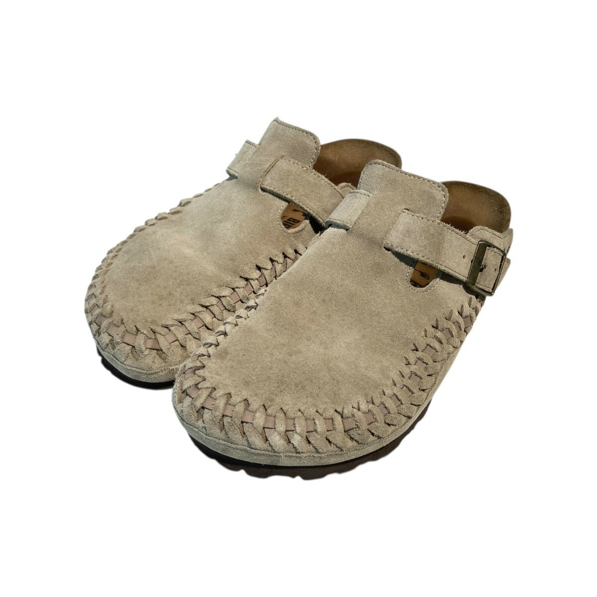 【中古】BIRKENSTOCK Kith Suede Boston サンダル サンドベージュ サイズ：26 【031125】（ビルケンシュトック）