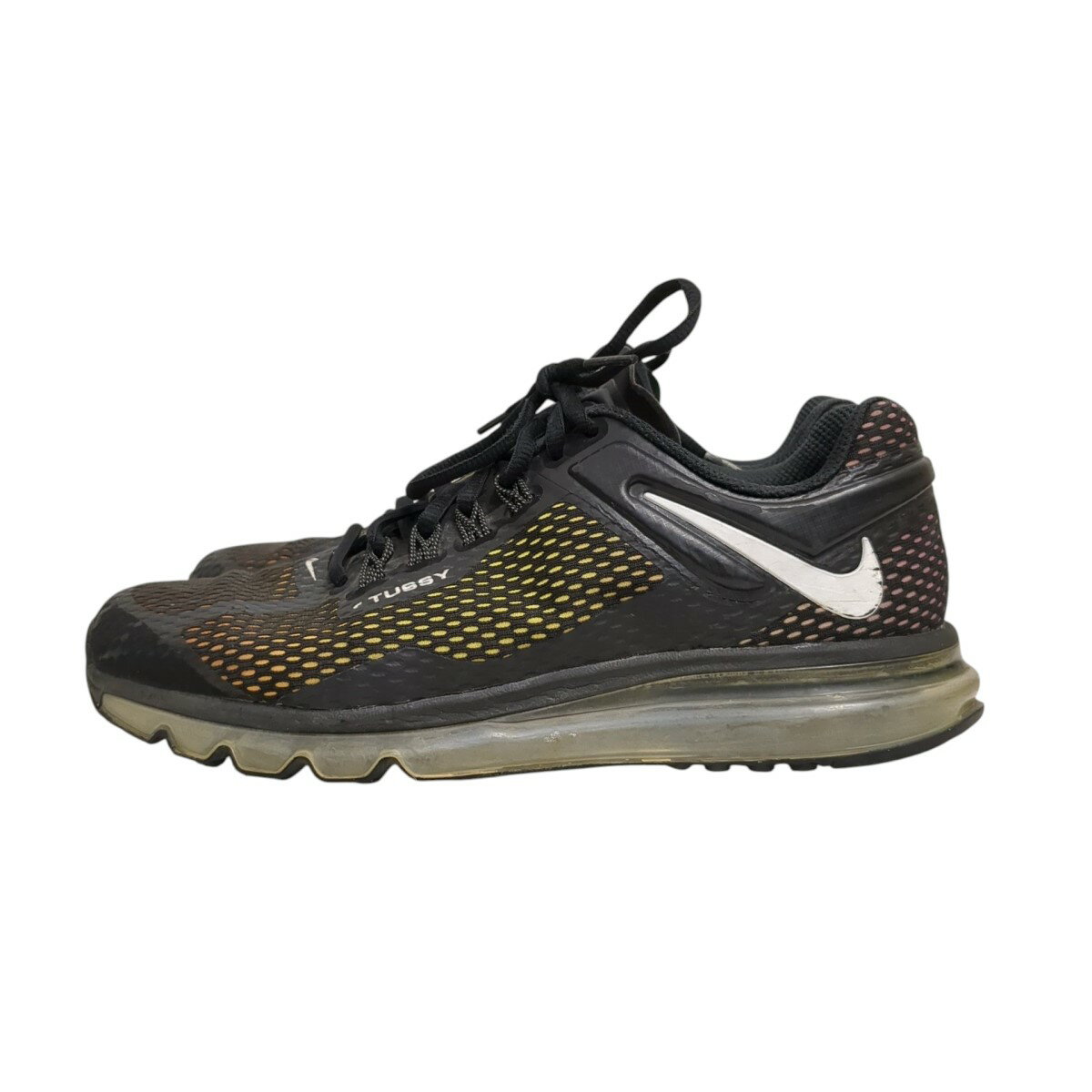 【中古】NIKE×stussy　Air Max 2013 スニーカー DO2461-001 ブラック サイズ：27.5 【041125】（ナイキ×ステューシー）