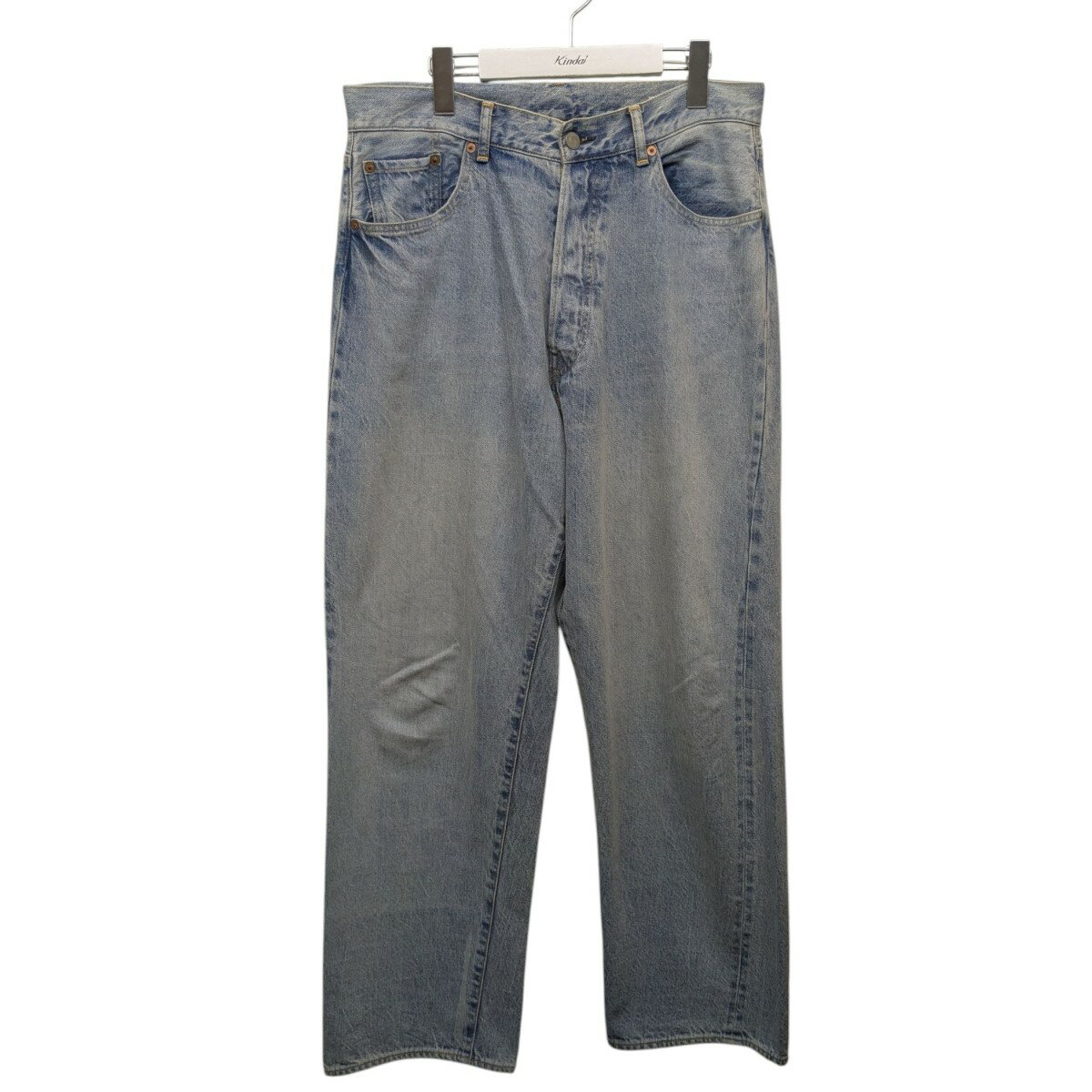 【中古】COMOLI デニム5Pパンツ ブリーチ サイズ：1 【041125】（コモリ）