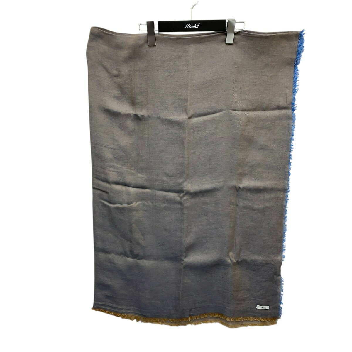 【中古】hatsutoki　ストール ブルー×ベージュ 【051125】（ハツトキ）