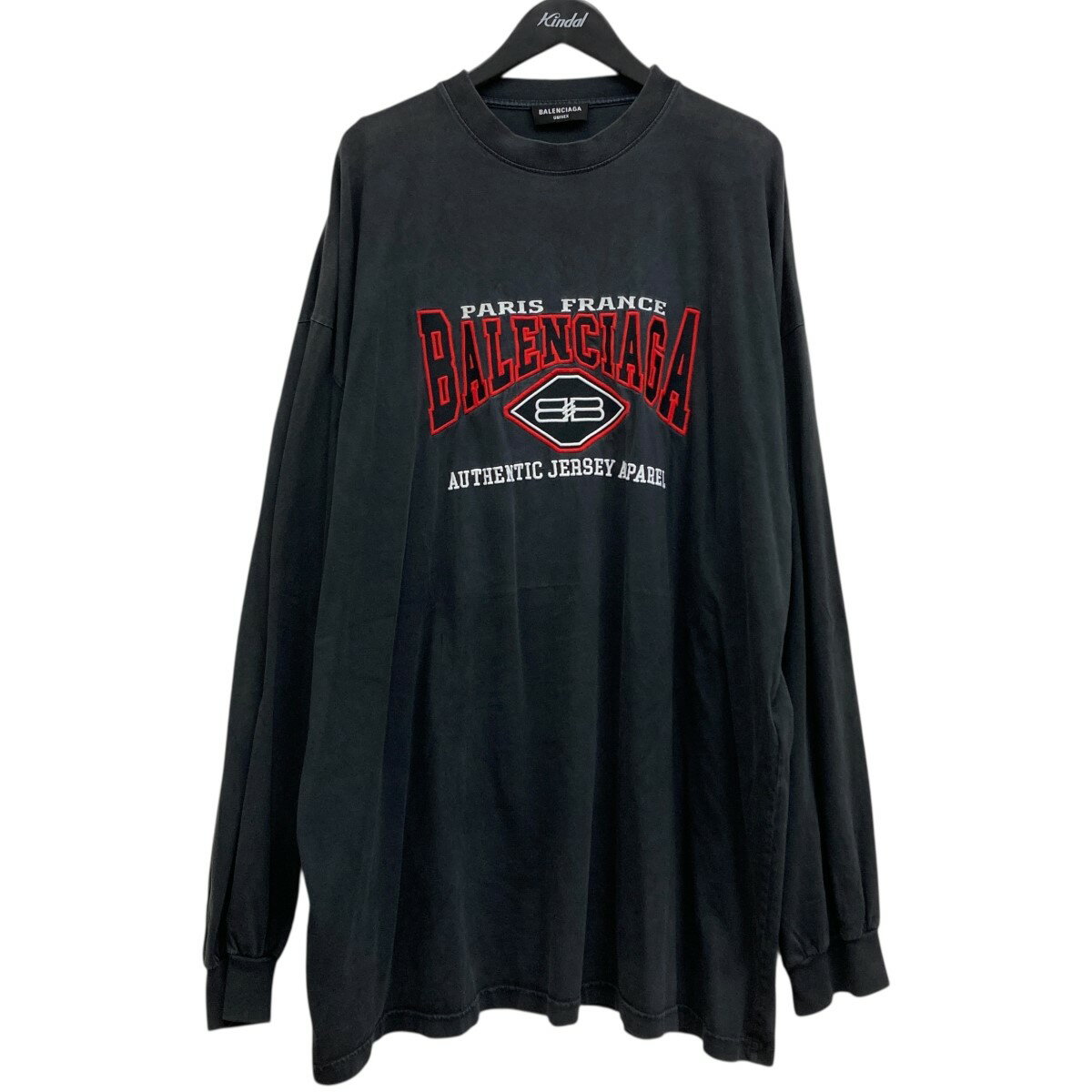 【中古】BALENCIAGA　ロングスリーブカットソー ブラック サイズ：S 【051125】（バレンシアガ）