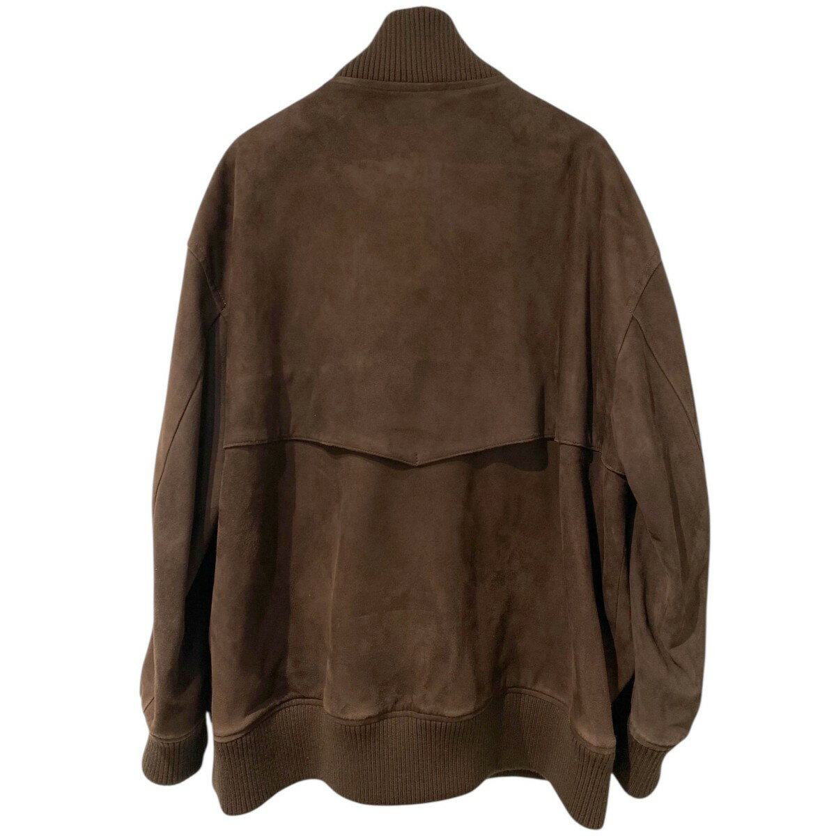 【中古】Porter Classic　22AW Leather Suede Blouson Entrefinoシープレザーエントロフィーノシルクスウェードジャケットブルゾン ブラウン サイズ：M 【051125】（ポータークラシック）