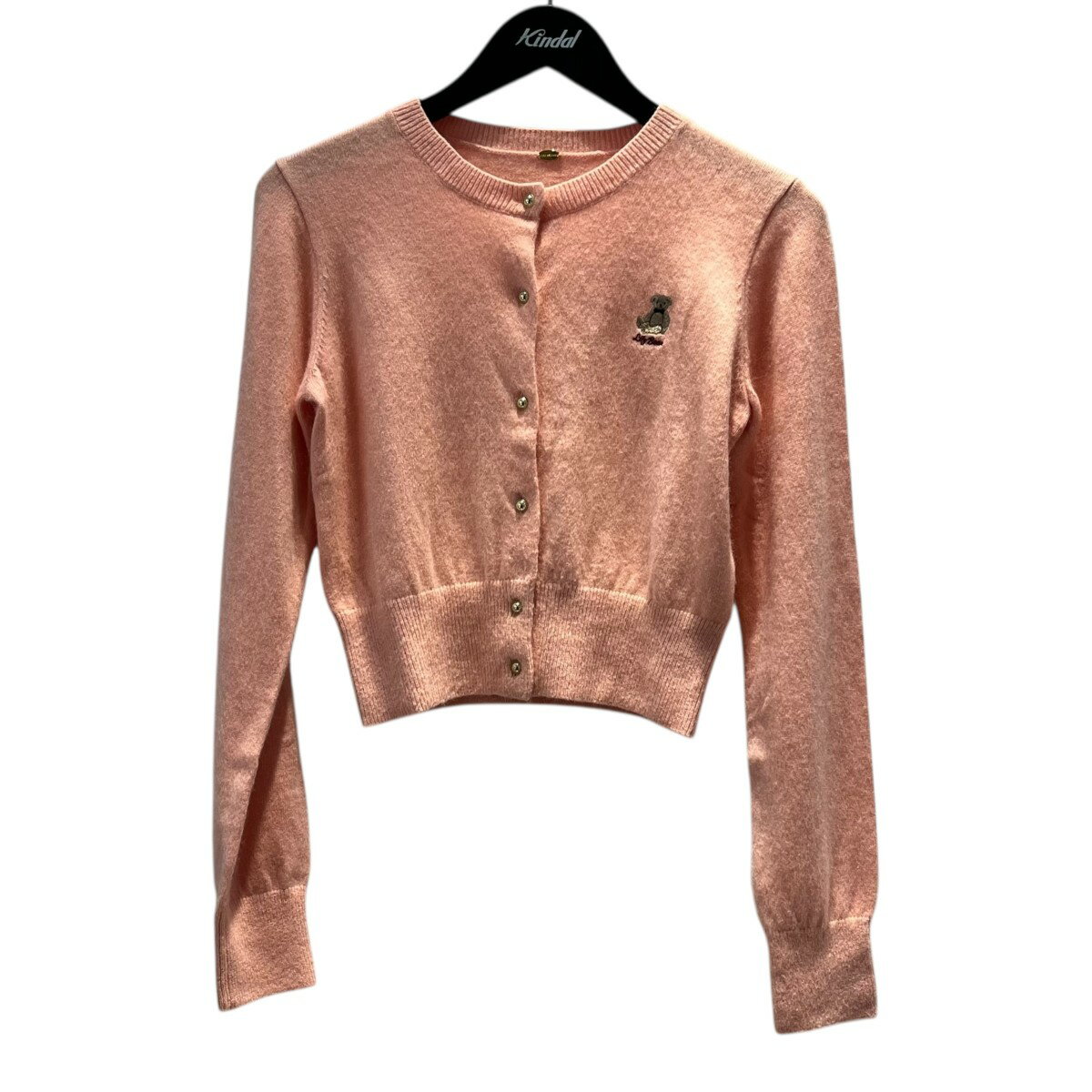 【中古】Lily Brown コンパクトニットカーデ LWND235102 ピンク サイズ：Free 【051125】（リリーブラウン）