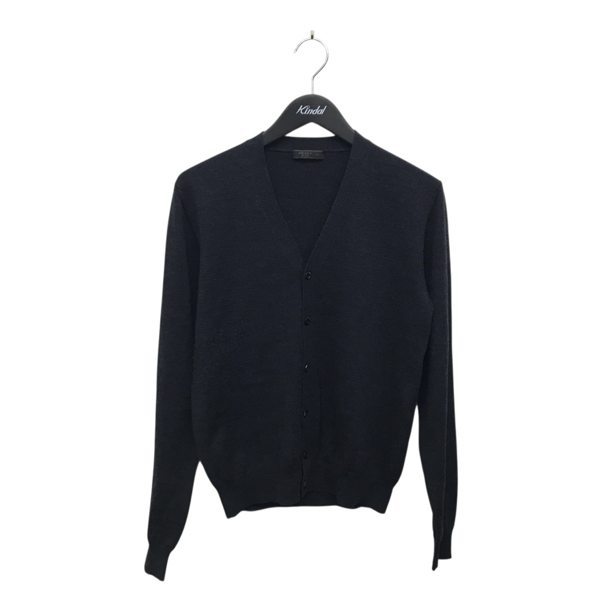 【中古】PRADA　ニットカーディガン UMC484 ブラック サイズ：46 【081125】（プラダ）