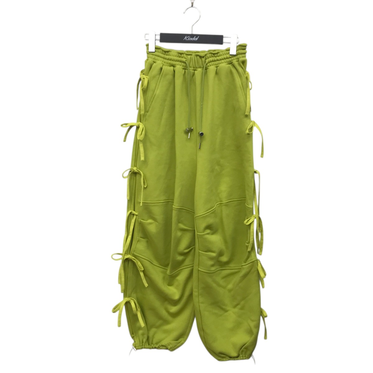 【中古】MAISON SPECIAL　Side Ribbon Sweatpants リボンパンツ 21242465707 イエロー サイズ：36 【08..