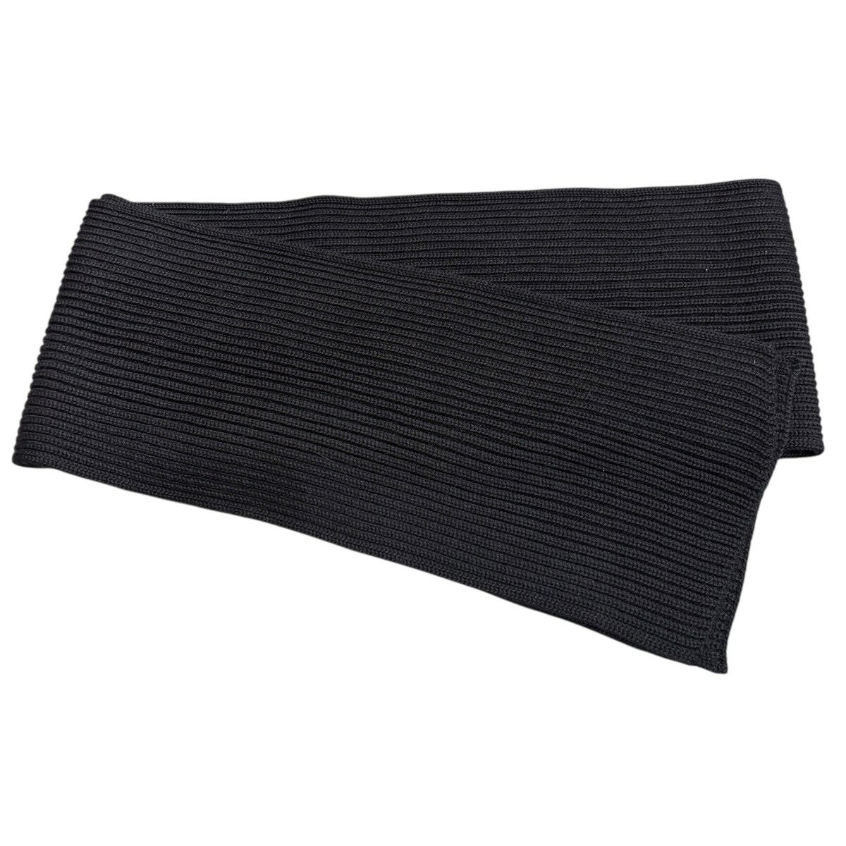 【中古】Andersen-Andersen　リブニットマフラー ブラック サイズ：表記無し 【081125】（アンデルセン..