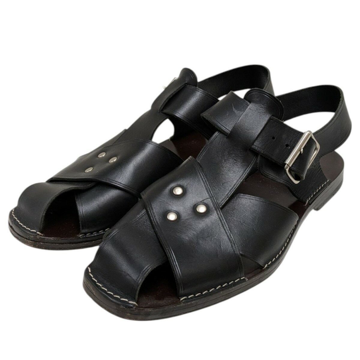 【中古】LEMAIRE グルカサンダル ブラック サイズ：40 【101125】（ルメール）