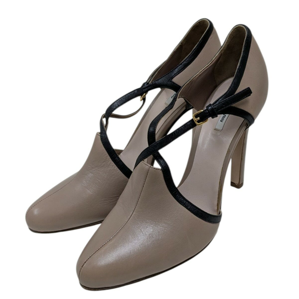 【中古】MIU MIU　ヒールパンプス ピ