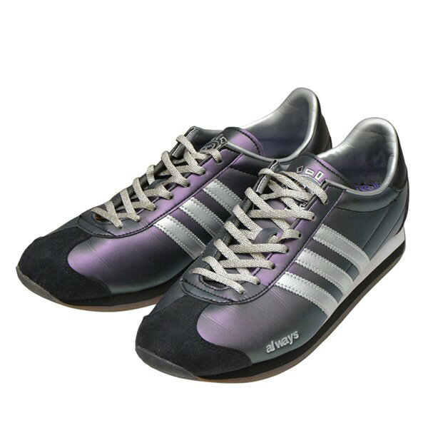 【中古】adidas×Always Do What You Should Do　Country　スニーカー　JH9100 パープル×ブラック サイズ：27.5cm 【111125】（アディダス×オールウェイズ ドゥ ワット ユー シュッド ドゥ）(4)
