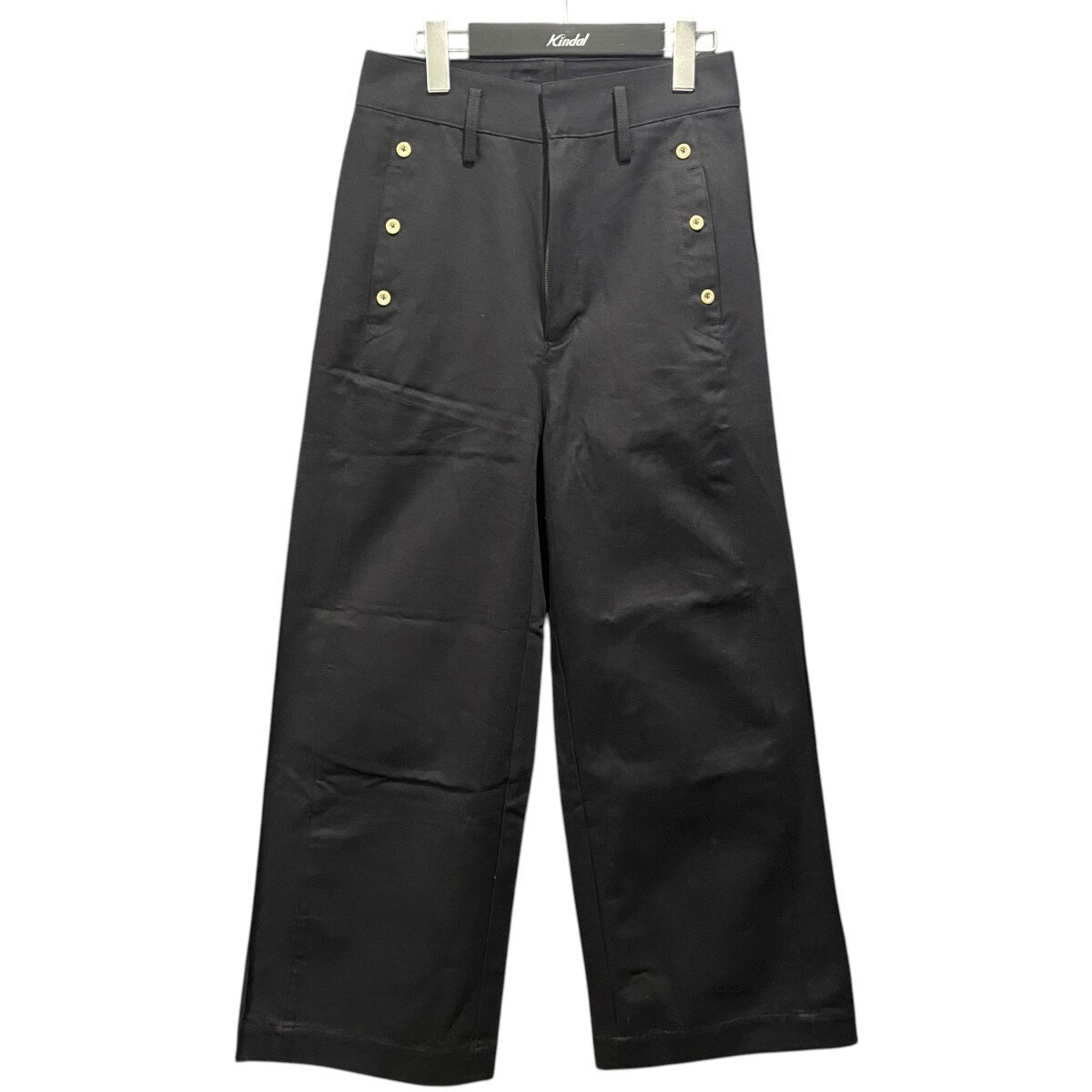 【中古】foufou　classic marine pants FF222PT02 ブラック サイズ：0 【111125】（フーフー）