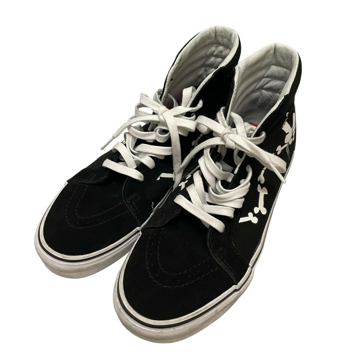【中古】VANS×PEANUTSハイカットスニーカー 721356 ブラック サイズ：27【価格見直し】