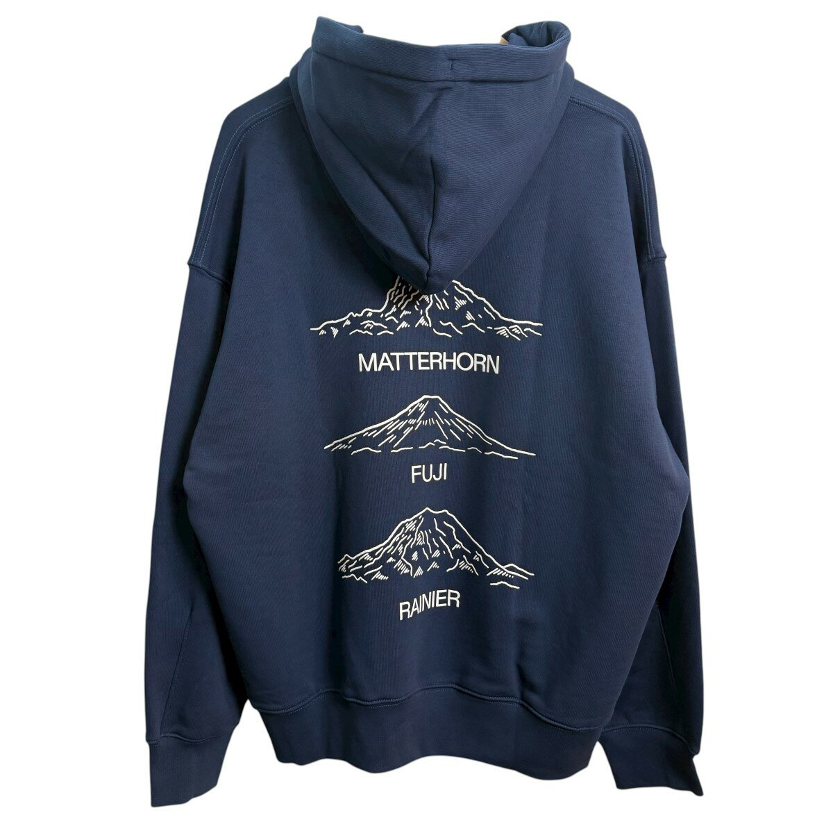 【中古】On×REI Co-op×BEAMS　25AW／ Club Hoodie BEAMS REI ／トリプルコラボパーカー 1UF30030525 ネイビー サイズ：L 【121125】（オン×レクリエーショナル・イクイップメント×ビームス）