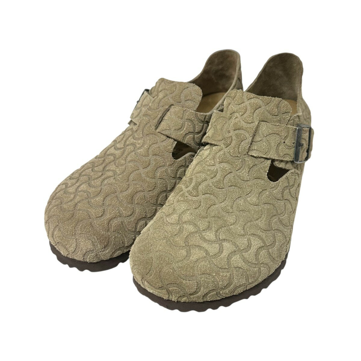 【中古】BIRKENSTOCK 25SS LONDON BONE PATTERN サンダル 11-33-0207-271 ベージュ サイズ：27.0cm 【131125】（ビルケンシュトック）