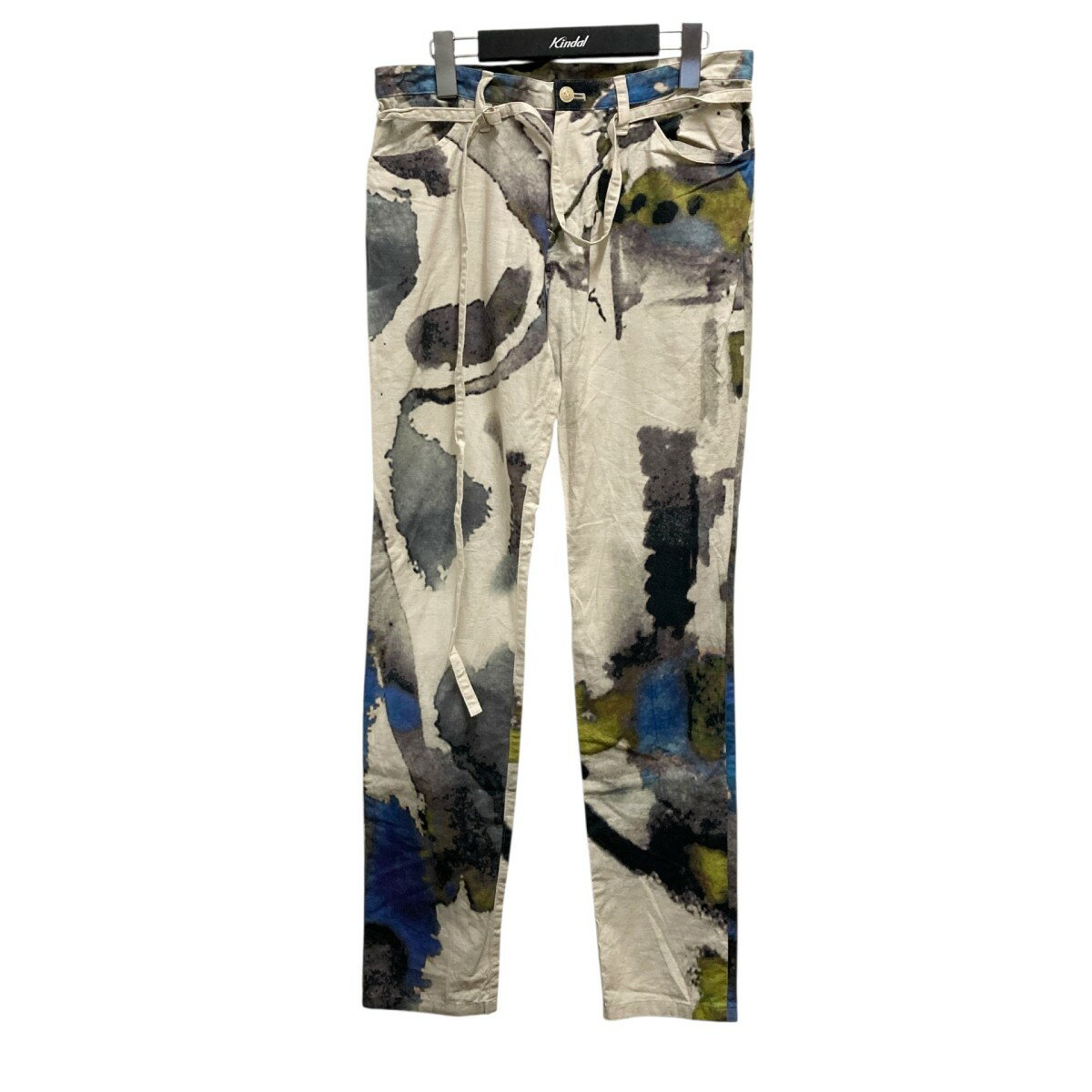 【中古】Y’s 総柄パンツ YJ P02 046 ホワイト サイズ:2 【131125】(ワイズ)