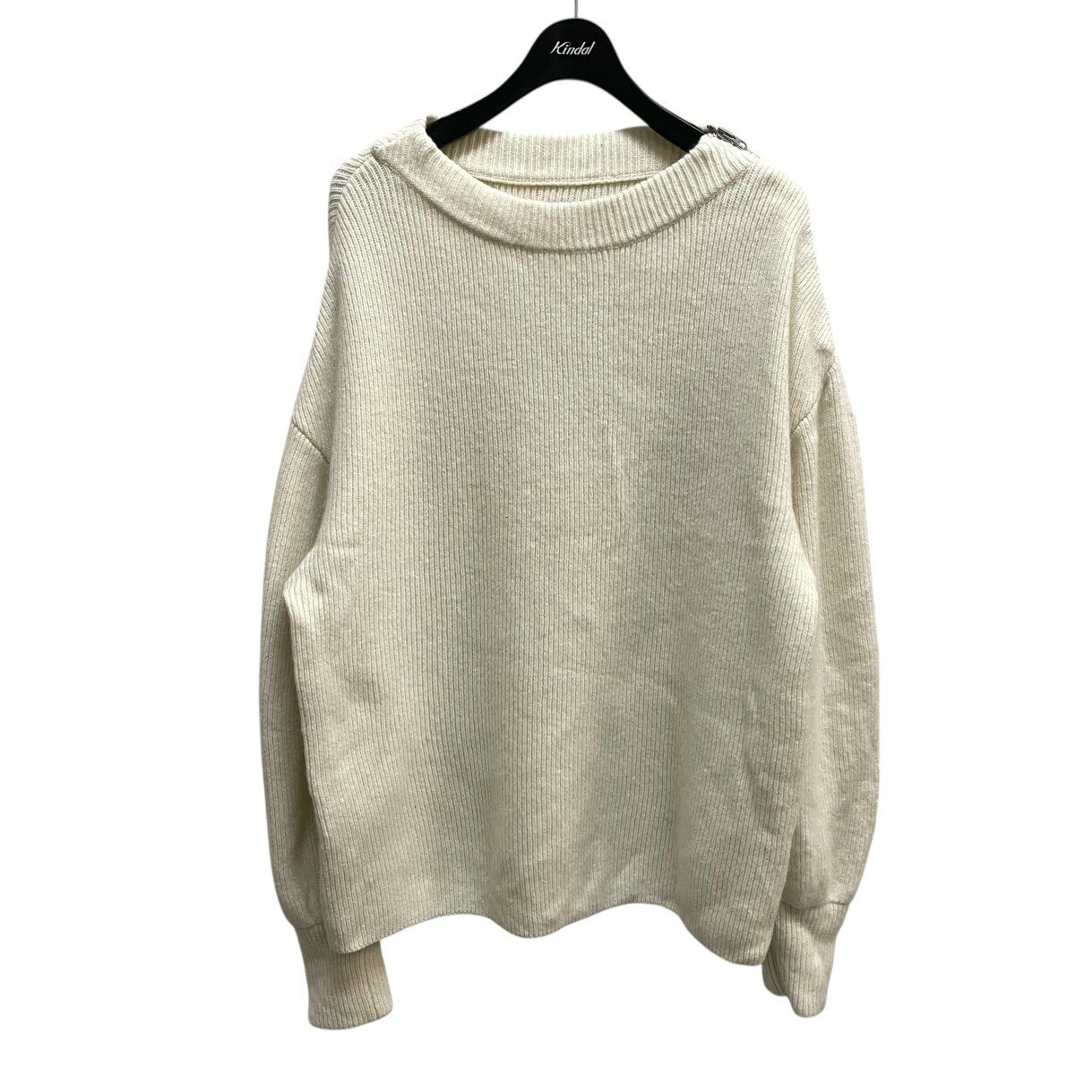 【中古】CITYSHOP　肩ジップローゲージニット 25-080-042-3010 アイボリー サイズ：サイズ表記無 【141..
