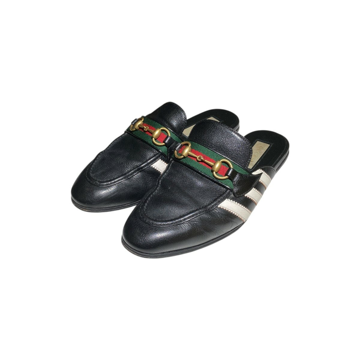 【中古】GUCCI adidas サンダル 721481 AAA71 1090 ブラック サイズ：9 【151125】（グッチ）