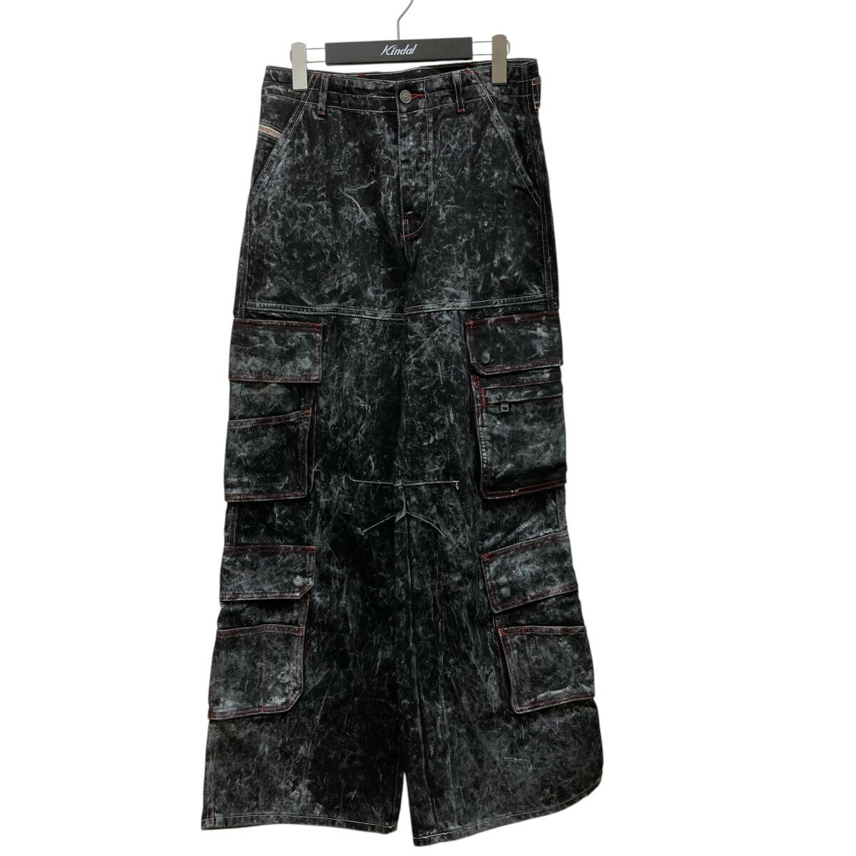 【中古】DIESEL　カーゴデニムパンツ A09197 ブラック サイズ：W25 【151125】（ディーゼル）