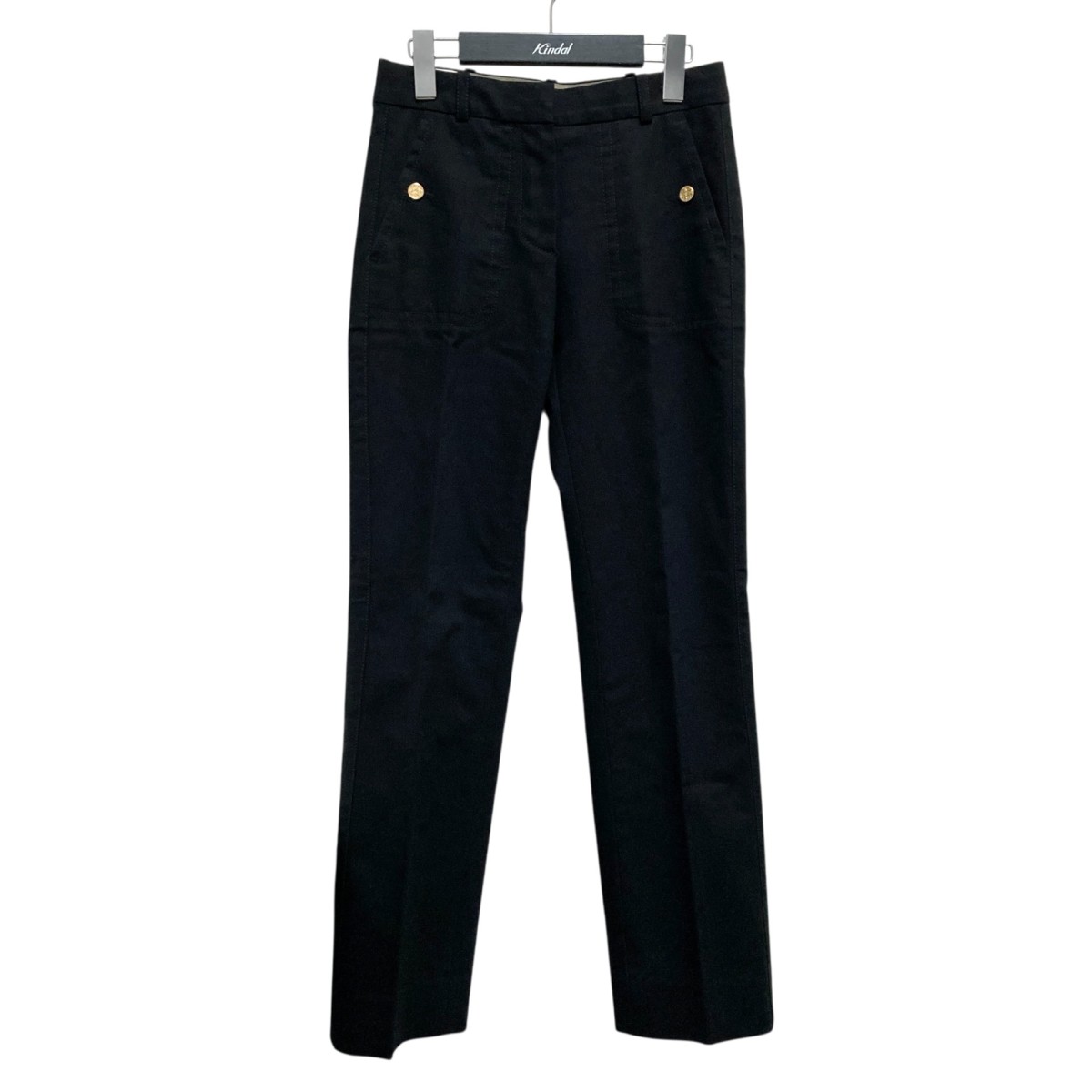 【中古】LOUIS VUITTON パイピングパンツ RW062A WJPA16C1M ブラック サイズ:34 【161125】(ルイヴィトン)