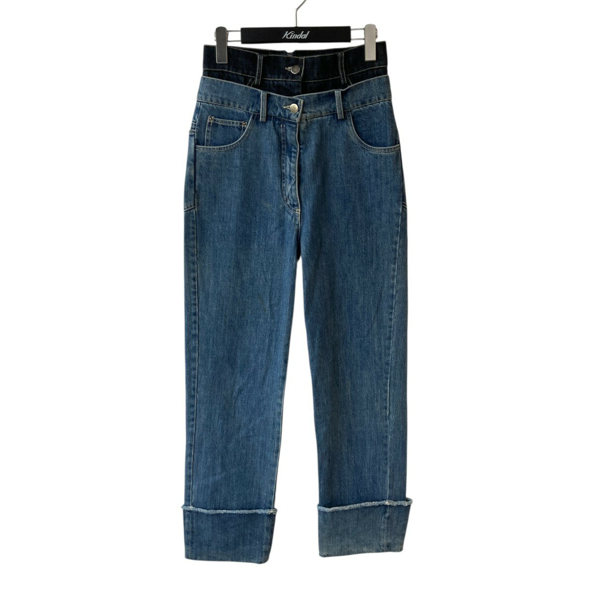 【中古】rokh　レイヤーデニムパンツ ブルー サイズ：36 【171125】（ロク）