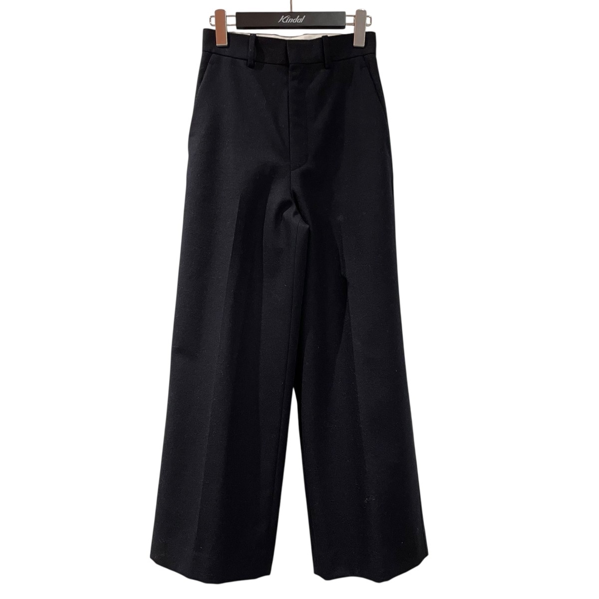 【中古】MADISON BLUE WIDE SLACKS WOOL FLANNEL ワイドスラックス MB184-3024 ブラック サイズ:00 【16112...