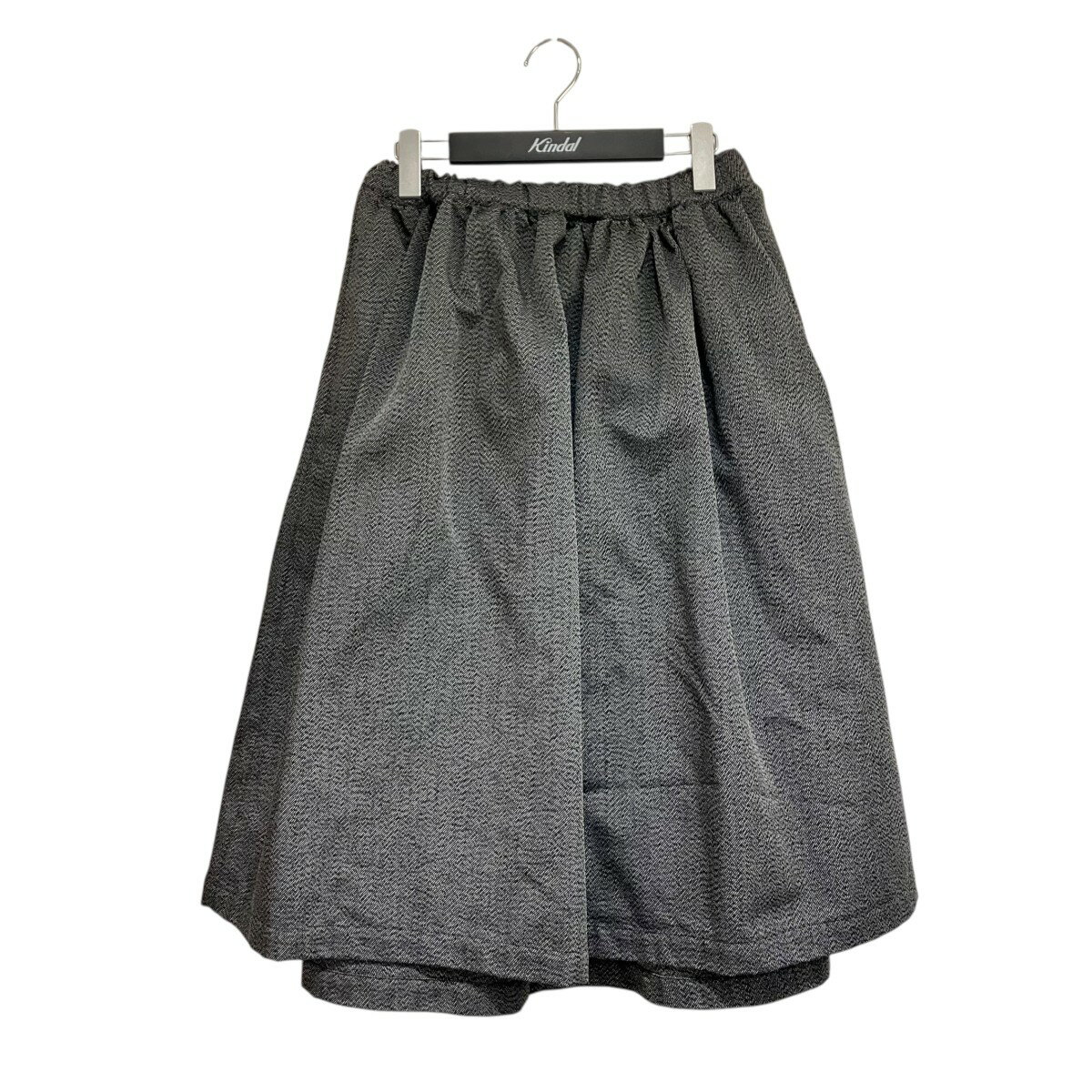 【中古】COMME des GARCONS COMME des GARCONS 20SS ポリエステルジャガード 袴パンツ RE-S014 ブラック サイズ:X...
