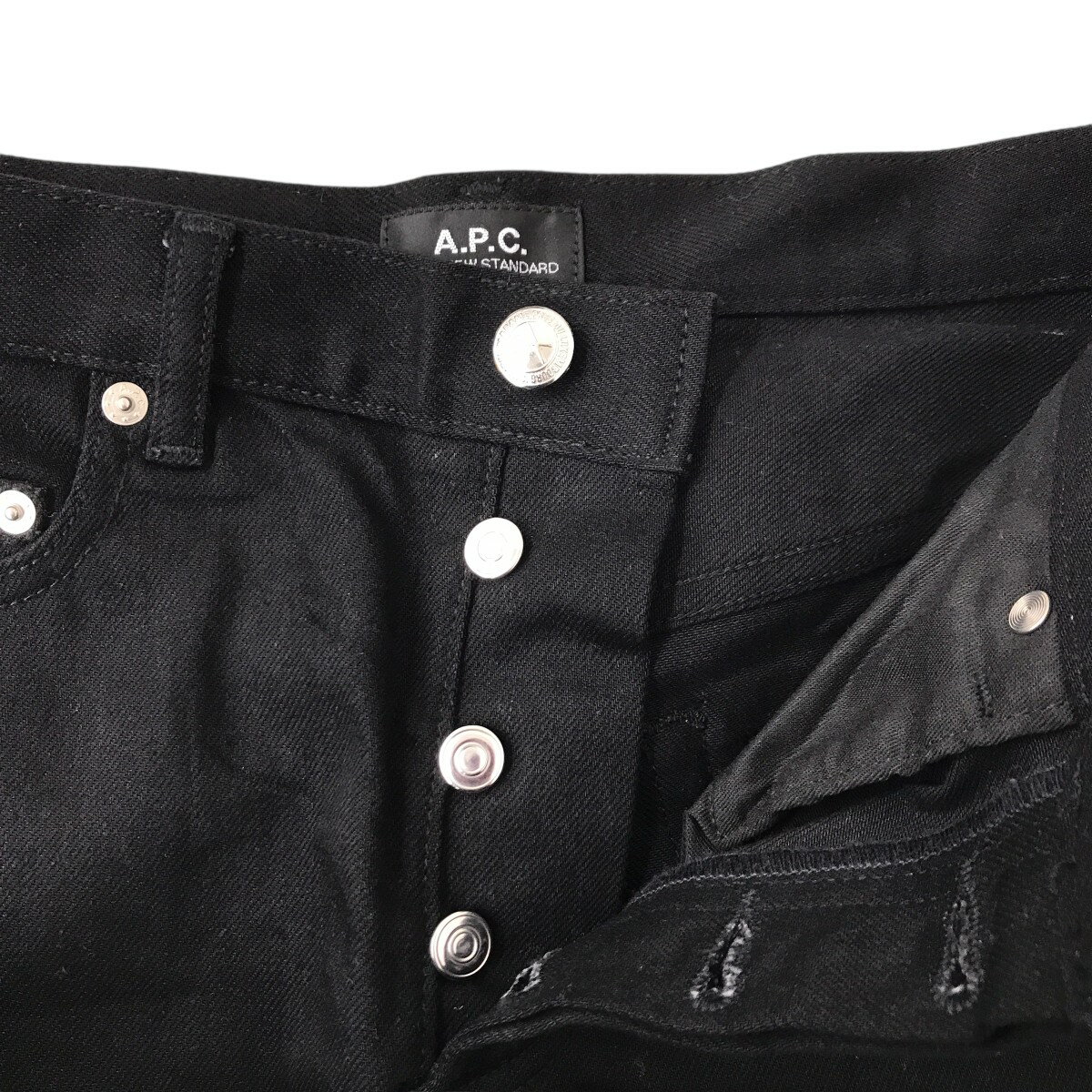【中古】A．P．C．　ブラックデニム 0722 ブラック サイズ：29 【171125】（アーペーセー）