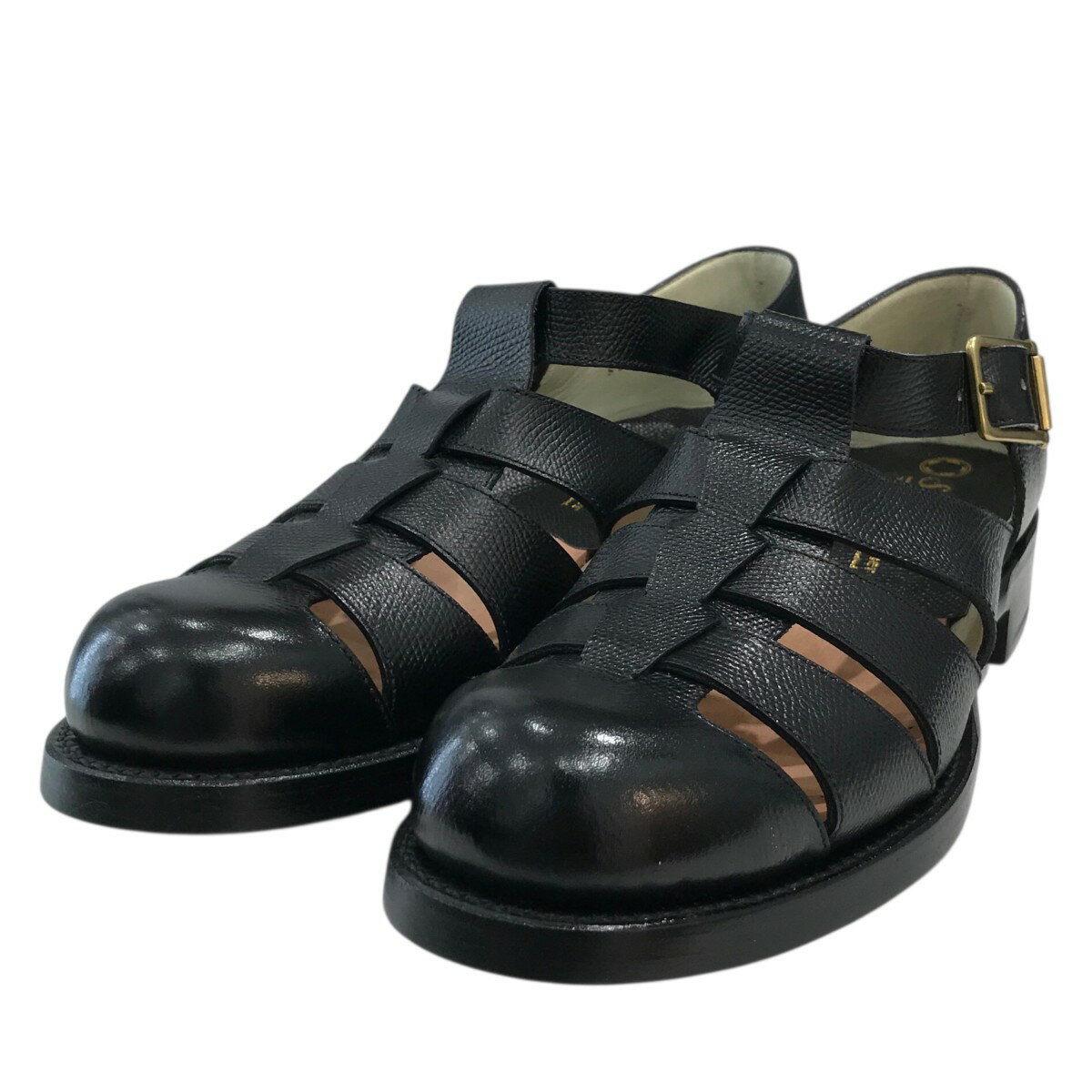 【中古】Sublime by chausser グルカサンダル SU 109 ブラック サイズ：24 1/2 【191125】（サブライム バイ ショセ）