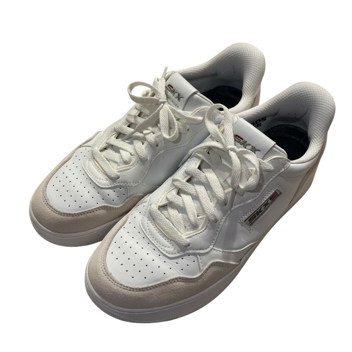 【中古】SKECHERS スリップインズ:スポート コート 2.0 - コナー スニーカー 254025 ホワイト サイズ:27.0cm 【191125】(スケ...