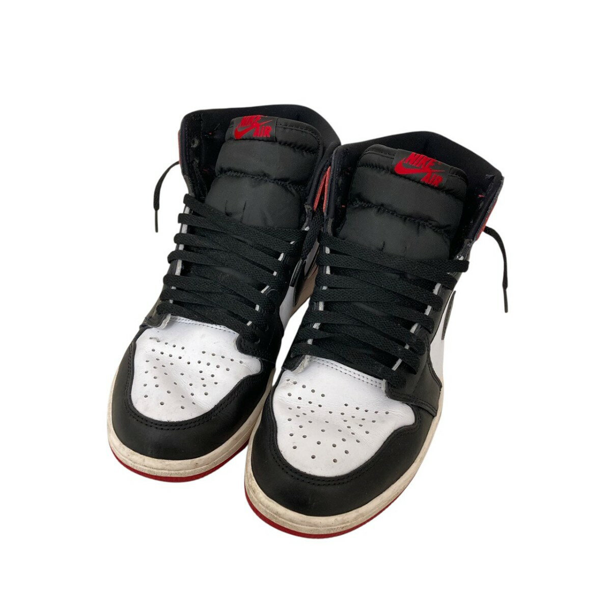【中古】NIKE Air Jordan 1 Retro High OG Black Toe Reimagined ハイカットスニーカー DZ5485-106 ホ...